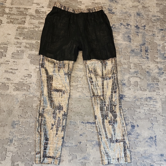 NWT Isabel Marant × H&M Silk Metallic pullon pants size 6 pockets - Picture 15 of 17